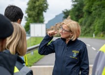 LH Mikl-Leitner beim Lokalaugenschein.