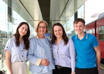 Helena Sokic, Landeshauptfrau Johanna Mikl-Leitner, Stefanie Kern, Josef Kern.