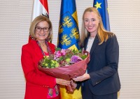 LH Mikl-Leitner empfängt neue OMV-Generaldirektorin Emma Delaney