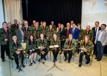 Musikalisch gestaltet wurde die Eröffnungsfeier zur neuen Umfahrung vom Musikverein Rückersdorf-Harmannsdorf.