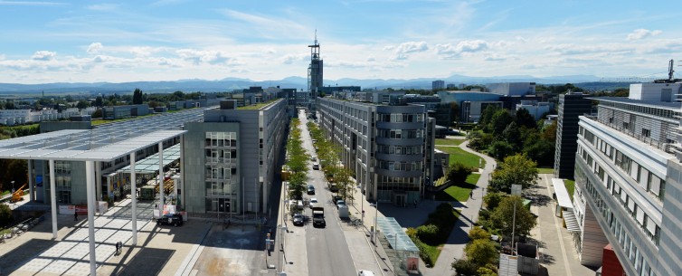 Panorama Regierungsviertel St. Pölten