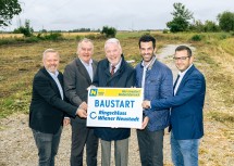 (v.l.n.r.) Zweiter Vizebürgermeister LAbg. Rainer Spenger, Stadtrat LAbg. Franz Dinhobl, Bürgermeister Klaus Schneenberger, LH-Stellvertreter und Verkehrslandesrat Udo Landbauer und Gemeinderat LAbg. Philipp Gerstenmayer.