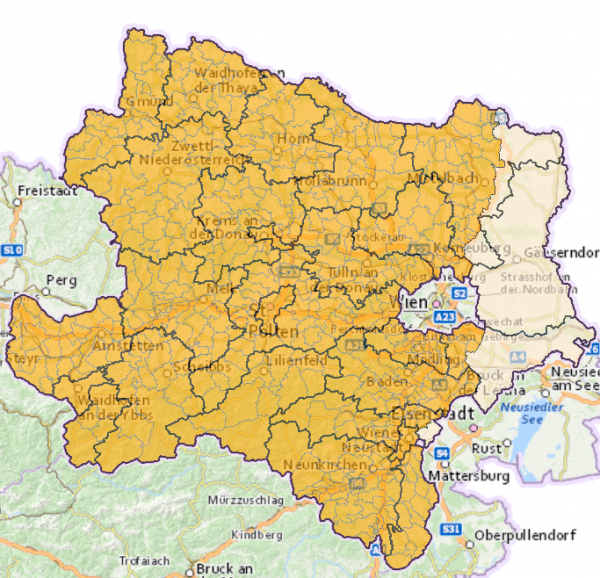 Karte der Gebiete vom 07.04.2025