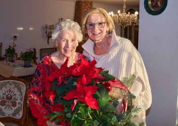 Landeshauptfrau Johanna Mikl-Leitner konnte noch kurz vor Weihnachten mit Waltraud Haas zusammentreffen.