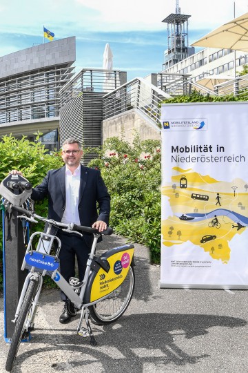 Mobilitäts-Landesrat Ludwig Schleritzko präsentierte Maßnahmen zur Steigerung des Radverkehrs in Niederösterreich.