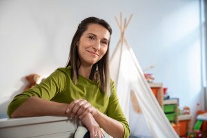 Arbeiter beim Schienenausbau