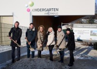 Spatenstich für Kindergartenzubau in Laxenburg