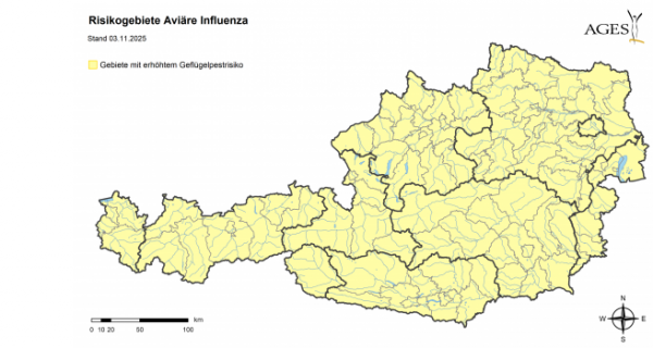 Karte der Gebiete vom 31.10.2025