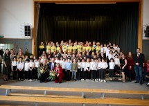 Feierlicher Festakt anlässlich 30 Jahre Volksschule Höflein im Bezirk Bruck an der Leitha.