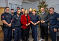 LH Mikl-Leitner besuchte Polizei vor den Weihnachtsfeiertagen