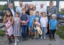Landeshauptfrau Johanna Mikl-Leitner beim Besuch im Wilhelmsburger Hofladen.