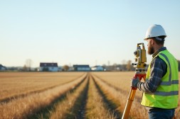 Vermessungstechniker bei der Arbeit
