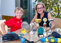 LH Mikl-Leitner begrüßt Eiskunstlauf-Talent Georg-Philipp Dachauer im NÖ Landhaus