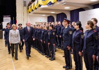 Feierliche Angelobung und Ausmusterung von Polizisten in St. Pölten